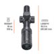Bushnell 1-6x24 Trophy Quick Acquisition Riflescope, 30 mm, Secong Focal Plane, Dot Drop Reticle, 140 MOA, Hang Tag, Black, RT1624BS15