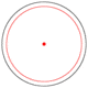 Bushnell 1x28mm red dot, 4 Dial-in Red or Green Reticles w/Rings, Matte Black AR730135C