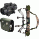 Bushnell Archery Kit w/ Bushnell 4x20 Chuck Adams BowHunter Laser Range Finder, Simmons 1x30 Crossbow Scope and Primos Hunting Neoprene Bow Sling