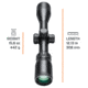 Bushnell Engage 3-9x40mm Rifle Scope, 1 inch Tube, Illuninated Multi-X Reticle, Black, RE3940BS9
