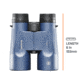 Bushnell H2O 8x42mm Roof WP/FP Binocular, Twist Up Eyecups, Box 6L, Dark Blue, 158042R