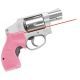 Crimson Trace Lasergrip for S&amp;W J-Frame Round Butt Revolver, Front Activation, LG-105-PINK