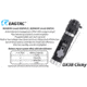 EAGTAC DX3B Clicky Rechargeable XHP50.2 LED 2500 Lumen LED Flashlight, Black, Small 4249