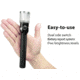 Eagtac GX30L2-DR Flashlight, XPL HI CW w/ LEDarray LED, 1700lm w/ 820lm, Black, GX30L2R-Diffuser-XPLHI-CW