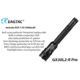 EAGTAC GX30L2-R Pro Flashlight, XHP35 HD CW LED, 2000lm, Black, GX30L2R-XHP35-HD-PRO-CW