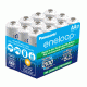 Eneloop AA - 12 Pack 4th Generation, White, BK-3MCCA12SA