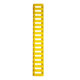 ERGO 18-Slot Ladder Low-Pro Rail Cover, Single, Yellow, 4373-YL
