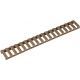 Ergo 18-Slot Ladder Low-Pro Rail Cover, Single, Coyote Brown, 4373-CB