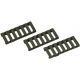 ERGO 7-Slot Low-Pro Ladder Rail Cover, 3 Pack, OD Green, 4378-3PK-OD