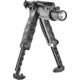 FAB Defense Tactical Vertical Foregrip w/Integrated Adjustable Bipod, 1in Flashlight Adaptor, Black, FX-TPODG2FA