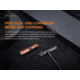 Fenix E02R Rechargeable EDC Flashlight, Black, E02RG2BK