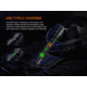 Fenix TK30R, Flashlight, White Laser, 500 Lumens, 1,500 Meter Maximum Beam Distance, Anodized Finish, Black, Includes ARB-L21-6000 Battery and USB Type-C Charging Cable