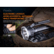 Fenix Lighting LR80R Lithium Ion 18000 Lumens Luminus SST70 LED Flashlight, Black, LR80RSBK