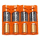 GG&amp;G Battery Caddy AA,Pack of 4,Orange GGG-1493