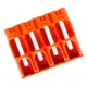 GG&amp;G Battery Caddy AA,Pack of 4,Orange GGG-1493