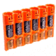 GG&amp;G Battery Caddy AAA,Pack of 6,Orange GGG-1483