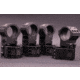 Gray Ops CNC Tactical 35mm Riflescope Ring, 1.250in, Black, GO-35S-TSR