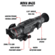 Guide USA N435 3.3-13.2x35mm Thermal Rifle Scope, 50Hz, 400x300, Black, Small, N435