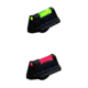 HiViz 4in Illuminated RedHawk Overmold Fiber Optic Front Sight, Green, Red