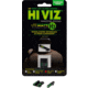HiViz Green Litepipes w/White Front Ring