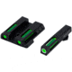 HiViz Green Litepipes w/White Front Ring