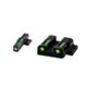 USED HiViz Litewave H3 Tritium/Litepipe Sight Set, S&amp;W Shield 9mm, S&amp;W .40, S&amp;W .45, Black, Green Litepipes w/ Orange Front Ring, MPSN521, EDEMO2, Condition Fair, Other