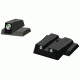 Hiviz Tritium Nitesight Set for S&amp;W M&amp;P Shield 9mm/40 S&amp;W, Green W/White Outline, MPSN121
