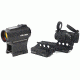 Holosun Circle Micro Red Dot, 2 MOA Dot, 65 MOA Circle, Black W/ Kinetic Development SIDELOK Aimpoint Micro Mount Lower 1/3 Co-Witness, Black