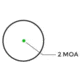 Holosun EPS Enclosed Pistol Sight, 2 MOA, Green Reticle, Black, EPS-GR-2
