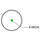 Holosun EPS Enclosed Pistol Sight 1x, 6 MOA, Green Reticle, Black, EPS-GR-6