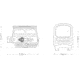 Holosun HE512C-GD Circle Dot Reflex Sight, 2MOA Dot &amp; 65MOA Ring Reticle, Aluminum, Black, HE512C-GD
