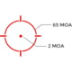 Holosun OPMOD AEMS Reflex Red Dot Sight, Red 2 MOA Dot and 65MOA Circle, Wolf Gray