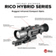 IRay USA IRAYHYH50W RICO Hybrid 640 HYH50W Thermal Weapon Sight Black 3x 50mm Mu