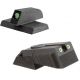 Kensight DAS 1911 Defense Adjustable Rear Sight Set Tritium Insert Night Sight w/ Serrated Blade, Fully Adjustable, Black, 960-629