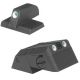 Kensight DAS 1911 Defense Adjustable Rear Sight Set Tritium Insert Night Sight w/ Serrated Blade, Fully Adjustable, Black, 960-636
