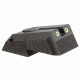 Kensight DAS 1911 Defense Adjustable Rear Sight Tritium Insert Night Sight w/ Serrated Blade, Elevation Only, Black, 860-629