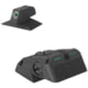 Kensight DAS Serrated Blade Adjustable Rear 1911 Night Sight, Fully Adjustable, Bar-Dot-Bar Tritium w/White Outlines, Black, 970-628