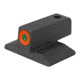 Kensight ProGlo Tritium Flat Base Front Night Sight, 0.200in Tall, Orange, 880-820