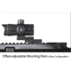 Leapers UTG 4.2in ITA Red/Green CQB Dot w/ QD Mount, Riser Adaptor, 4 MOA Dot Reticle, Black, SCP-DS3840W