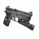 Leapers UTG Sub-compact LED Weapon Flashlight, 400 Lumens, Black, LT-ELP123R-A