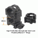 Leapers UTG 6-24x50mm 1in Hunter Rifle Scope, AO, 36-color Mil-dot, QD Rings, _x000D_ SCP-U6245AOIEW