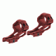 Leapers UTG Accu-Sync 1in High Profile 37mm Offset Pic. Rings, Red Anodize AIR122SAR