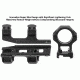 Leapers UTG Accu-Sync 34mm High Profile 50mm Offset Pic. Rings, Blue Anodize AIR42250AB