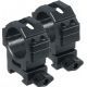 Leapers UTG MAX STRENGTH 30mm Medium Profile Picatinny Rings Pair, 22mm Width, Black, RG2W3154