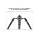 Leapers UTG Recon Flex II M-LOK Bipod, Center Height 9 in-12 in, Black, TL-BPDM04