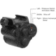 Leapers UTG Sub-compact LED Light and Aiming Adjustable Red Laser, Black, LT-ELP28R