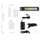 LED Lenser IW5R Flex Li-Ion Rechargeable LED Work Light, 600 Lumens, Box, Black, 502006