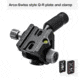 Leofoto LX-224CT/SW-02 Reversible Travel Tripod for Binoculars w/ 2-Way Pan Head Kit, Black, LX-224CT+SW-02