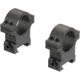 Leupold Open Range Cross-Slot Rings, 1in High, Matte Black, 180945