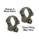 Leupold Rifle Scope Mount Rings, 1in, Ruger M77, High Extension, Matte Black 52301